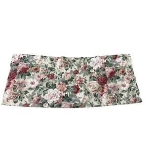 Vintage Crocill Arbor Rose Window Vallance Set Of 2 88”x17 Pink Green Cream